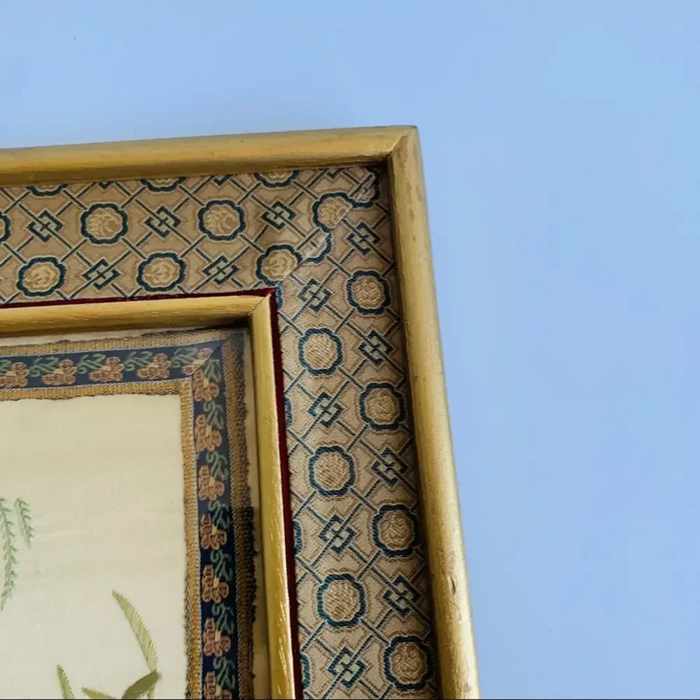 Vintage Chinese Silk Brand Embroidery Art